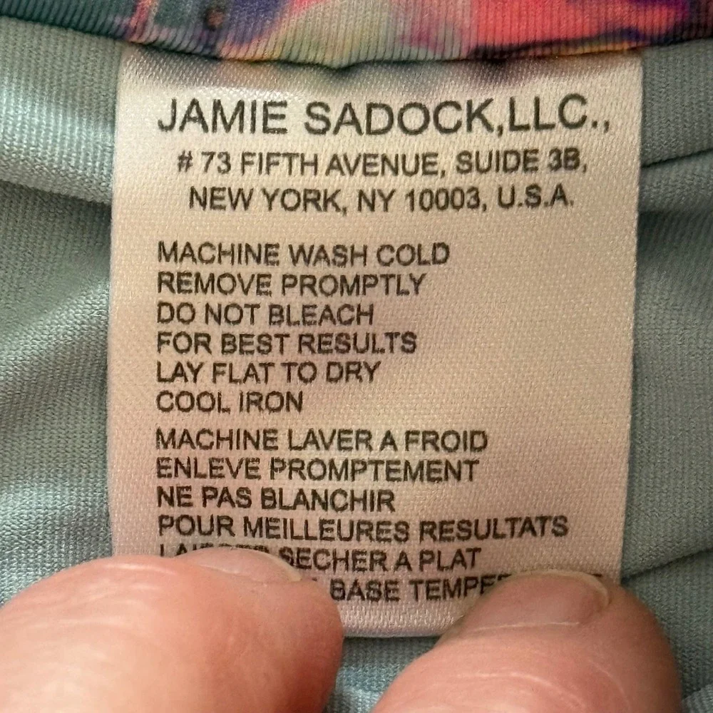 Jamie Sadock Teal Pink‎ Artistic Floral Print Sporty Golf Skort Women's 6 EUC